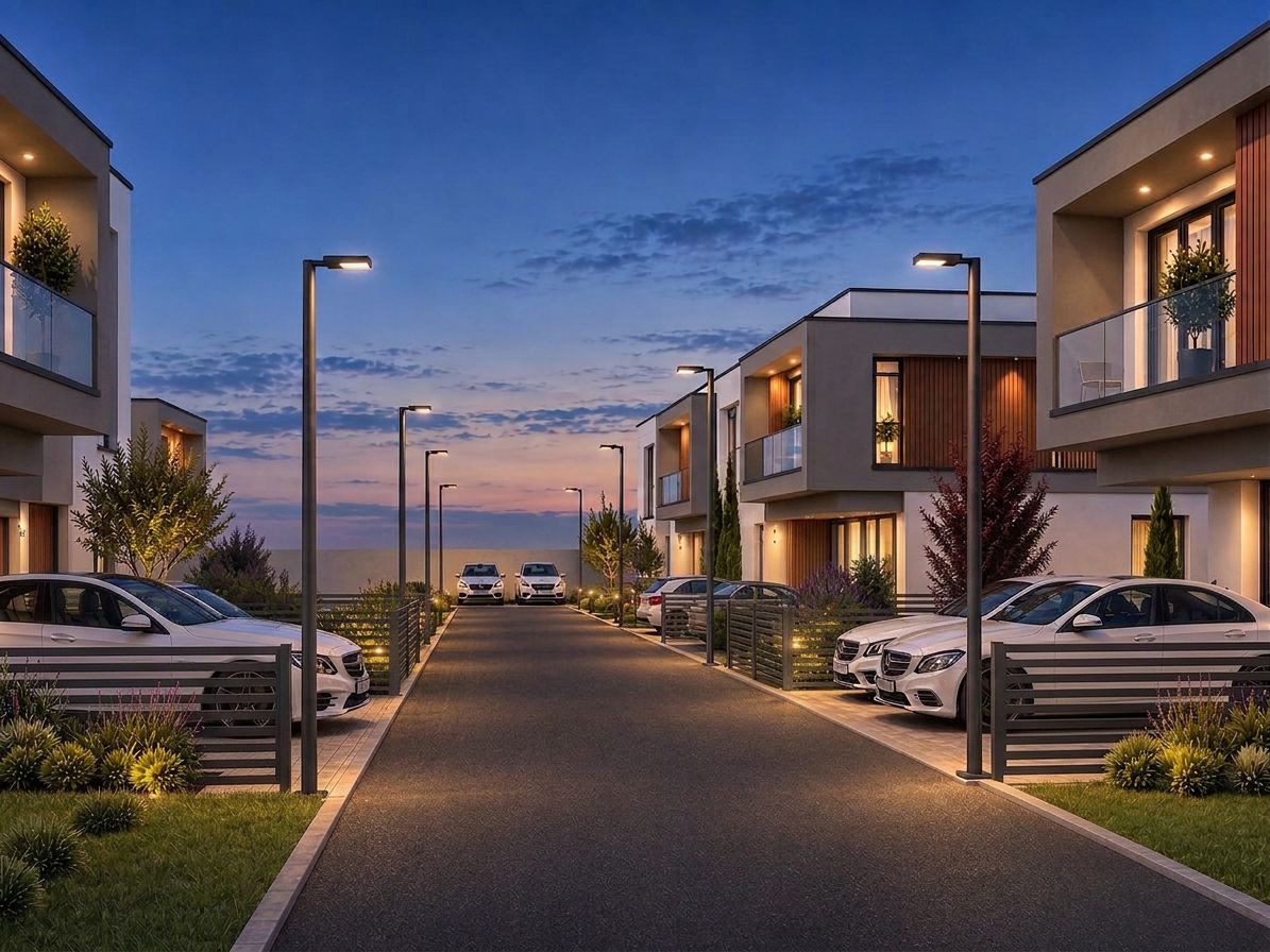 Strada interioara din ansamblul North Villas